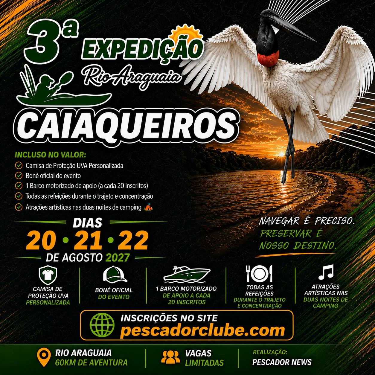 Casal Aventureiro Expedição Caiaqueiros Rio Araguaia 2027